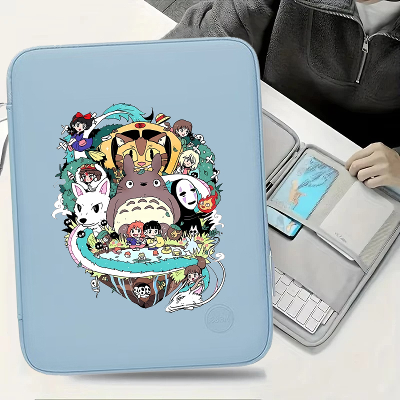 Laptop Sleeve - Komşum Totoro PU Deri Laptop Kılıfı