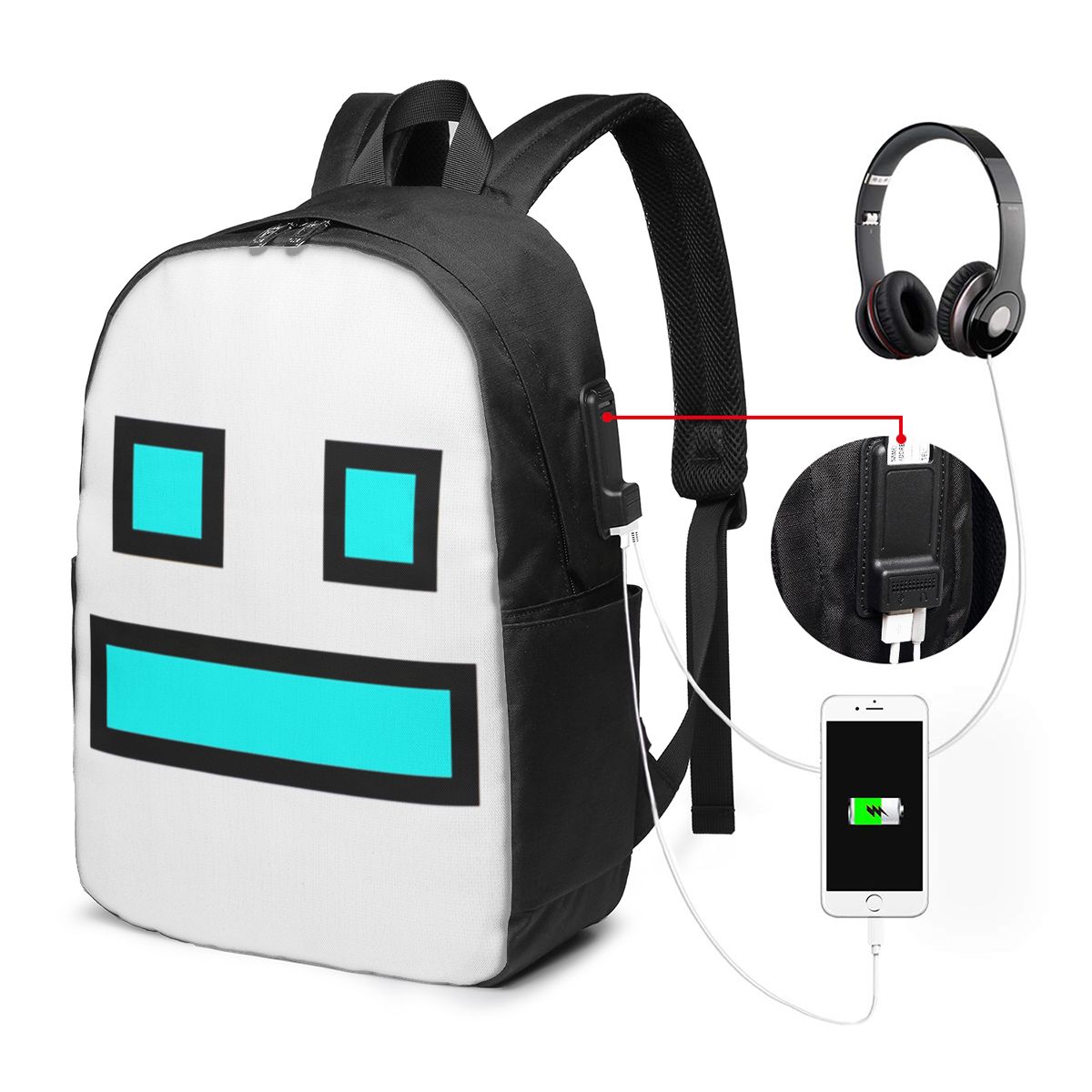 Video Oyunu Geometri Dash Sırt - Laptop Bag incelemesi ve fiyatı
