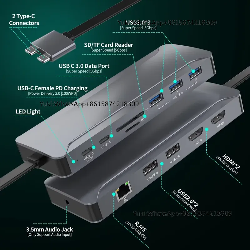 Çok Satan Çift Ekranlı Tip C - - Usb C Hub incelemesi ve fiyatı