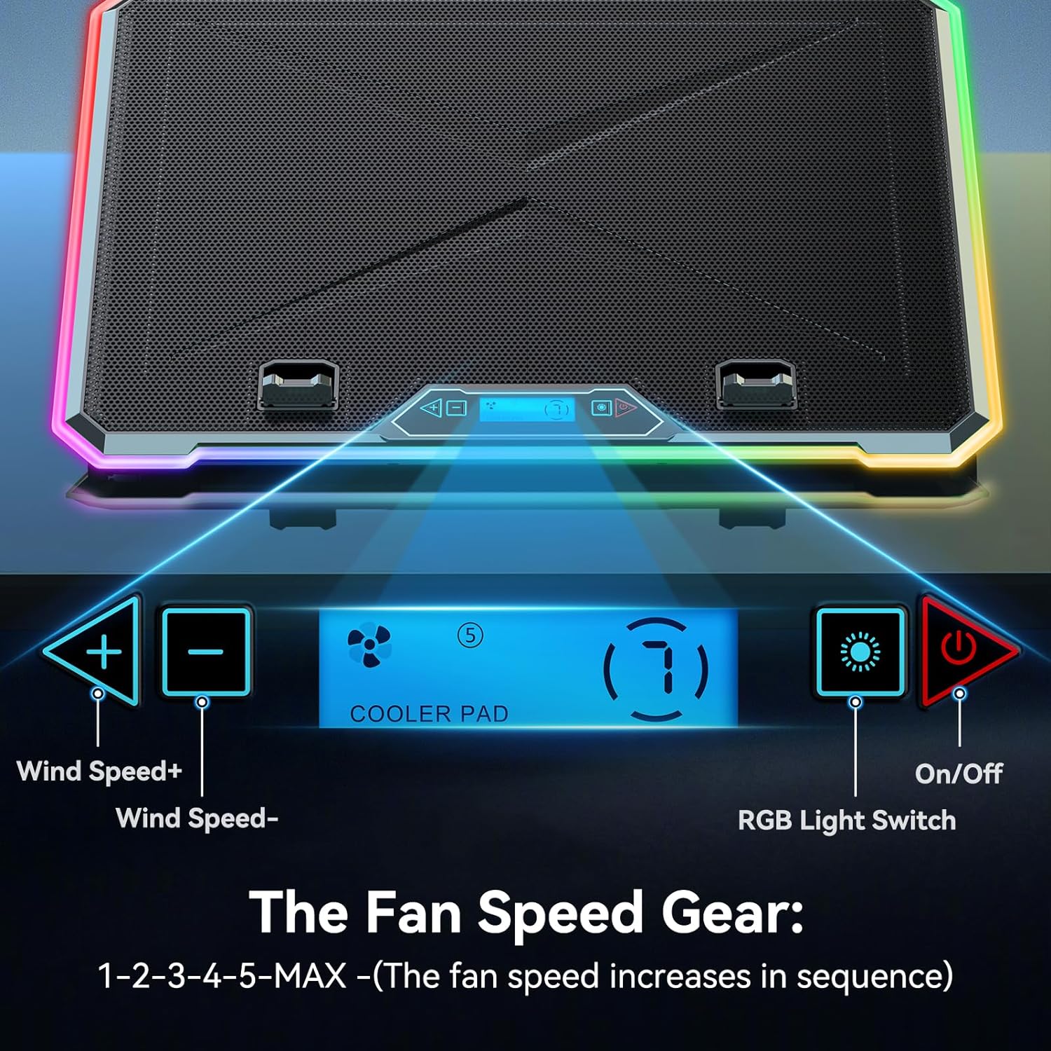 RGB dizüstü soğutma pedi oyun  - Laptop Cooling Pad incelemesi ve fiyatı