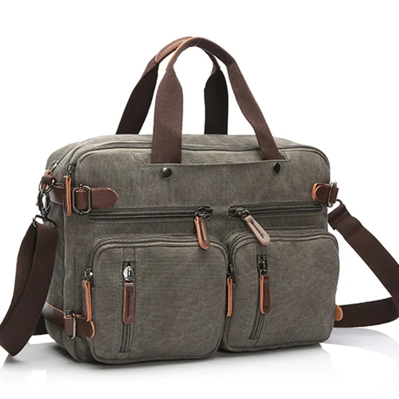 Scione Erkek Kanvas Çanta Deri - Laptop Bag incelemesi ve fiyatı