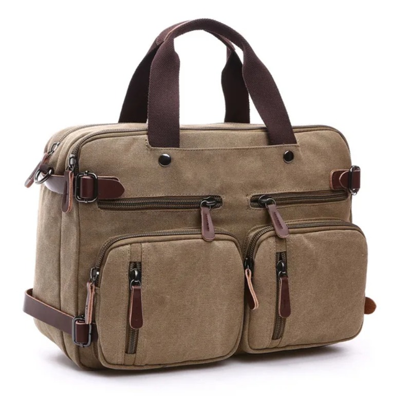 Scione Erkek Kanvas Çanta Deri - Laptop Bag incelemesi ve fiyatı