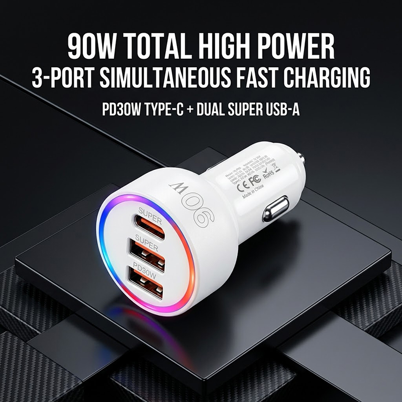 90W Araç Şarj Cihazı Adaptörü, - Usb C Hub incelemesi ve fiyatı